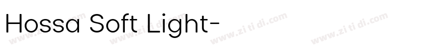 Hossa Soft Light字体转换